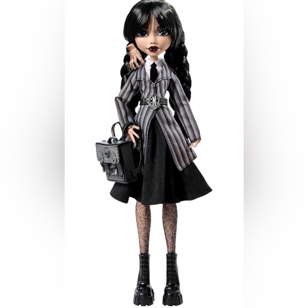Monster High Wednesday Addams Doll Nevermore Academy Uniform Netflix HXJ04